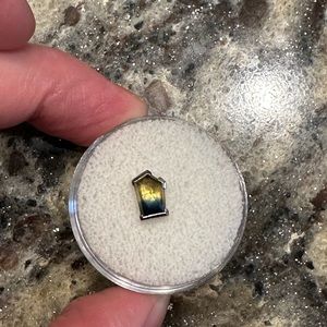 Mettle and Silver 14K White Gold Parti Sapphire Threadless End (Press Fit)